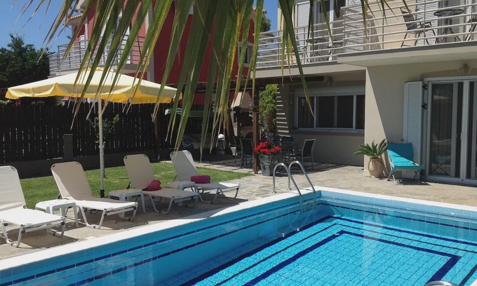 Skala Villa | Beautiful Beach Villa-Private Pool In Skala Kefalonia