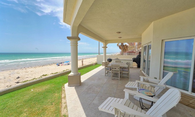 Penasco House | Beautiful Beachfront Oceanfront Home Water Slides Las Palmas Resort Sandy Beach