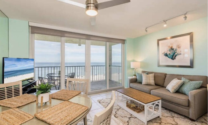 Marco Island Condo | Beautiful Beachfront Apollo 6th floor….Ocean front Tranquil Sunset Views.
