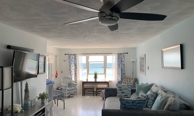 Oak Bluffs Condo | Beautiful Beachfront “Oasis by the Sea” in the Heart of Oak Bluffs!