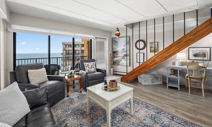 North Ocean City Condo | Beautiful Beachfront 2 Level Penthouse w 2 balconies! Full Ocean Views SLEEPS 7!
