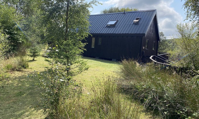 Dallavich Cabin | Beautiful cabin with log burner, wood fired hot tub and stunning views.