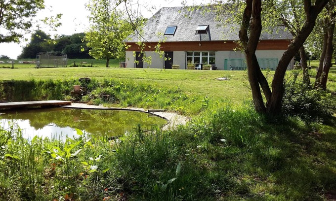 Marolles House | BEAUTIFUL CHARACTER COUNTRY HOUSE Plan of water, river, swimming pool