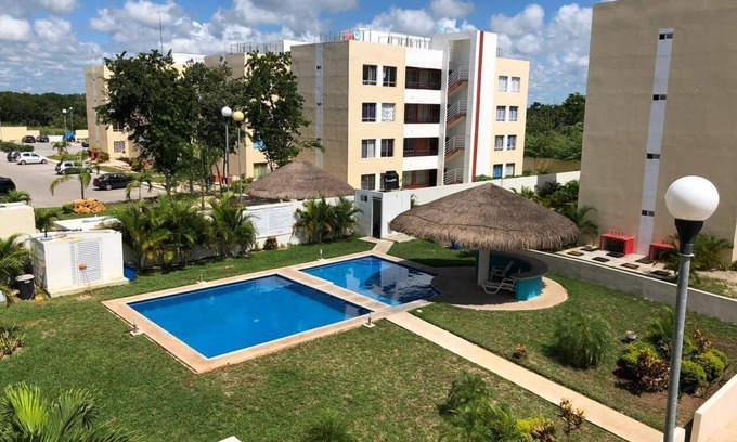 Puerto Juarez Apartment | BEAUTIFUL CONDO IN PLAYA WITH VIEW TO THE POOL