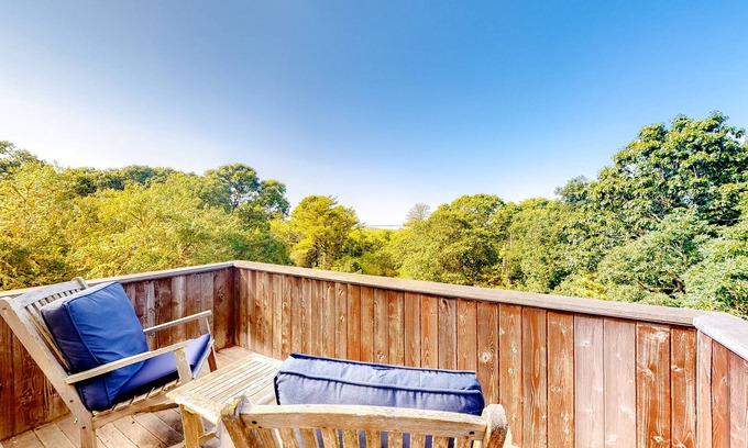 Chilmark House | Beautiful dog-friendly home with water view, balcony & washer/dryer