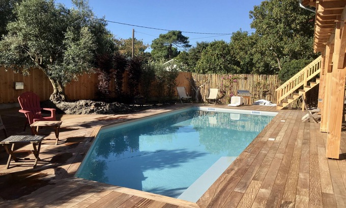 Andernos-les-Bains House | Beautiful family home 100 m from the bassin d'arcachon (Andernos) 12 people