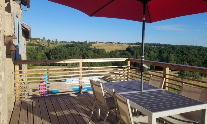 Lostanges Other | Beautiful Farmhouse in Dordogne Valley, large private Heated Pool, amazing views