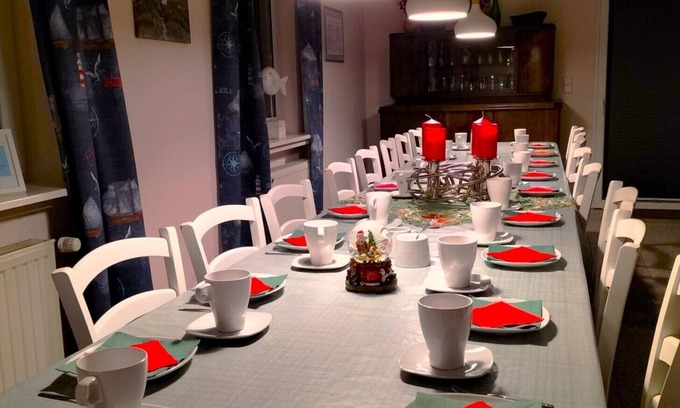 Bockhorn House | Beautiful Frisian house with sauna near the North Sea Group house! Pet friendly!