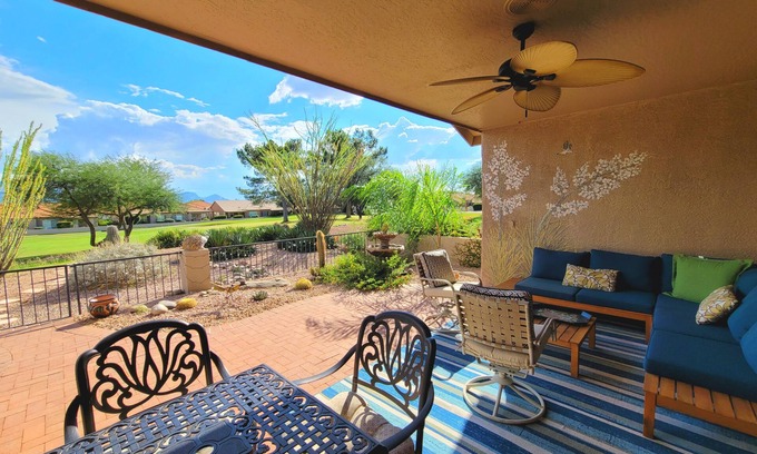 Saddlebrooke House | Beautiful Golf Course Home w/Mtn Views, Gas Grill, Shared Pool/Hot Tub - Dog OK