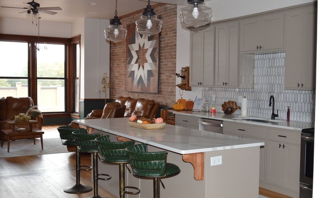 Seneca Apartment | Beautiful Historic Downtown Apartment. Vintage style with luxury finishes.