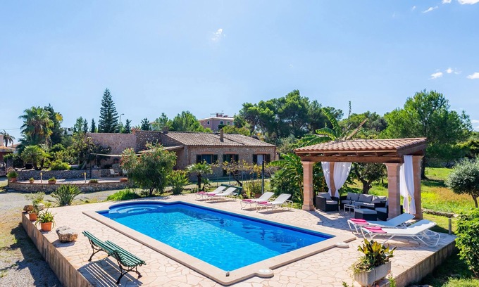 Son Servera House | Beautiful Holiday Home “Finca Galardo” with Mountain View