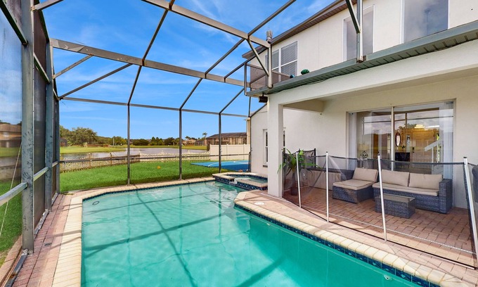 Crescent Lakes House | Beautiful home with private pool, game room and basketball court