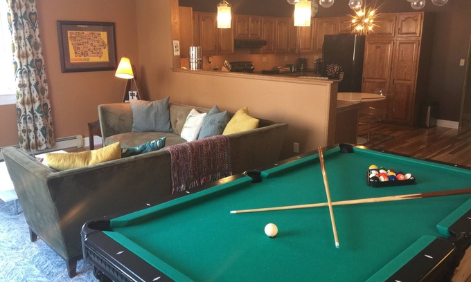 Decorah Apartment | Beautiful Large Loft on Historic Water Street in Downtown Decorah
