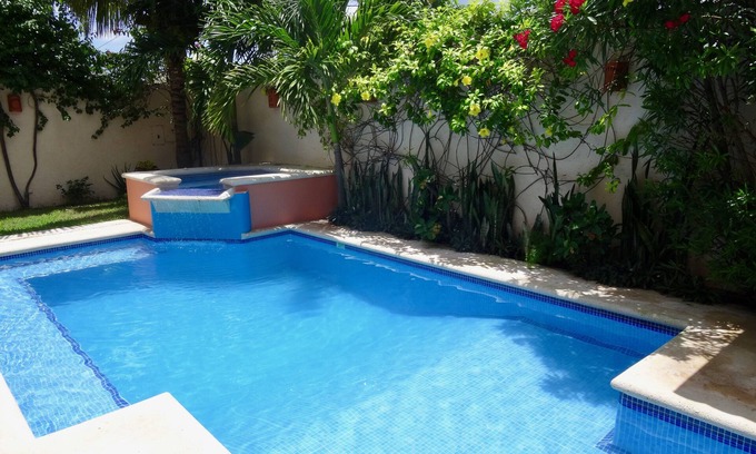 Colonia Andres House | Beautiful LARGE Private Home with Private Pool, Hot Tub, Party Deck