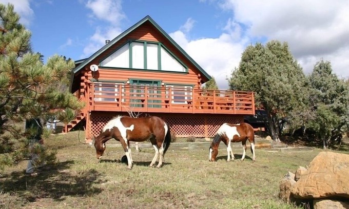 Pagosa Springs House | Beautiful Log Home on Five Acres with Horse Facilities!