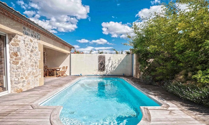 Durban-Corbieres House | Beautiful modern villa, gardens, terraces and swimming pool