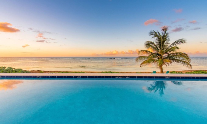 North Side Villa | Beautiful Modern Villa with Breathtaking Caribbean Sea Views and Oceanfront Pool