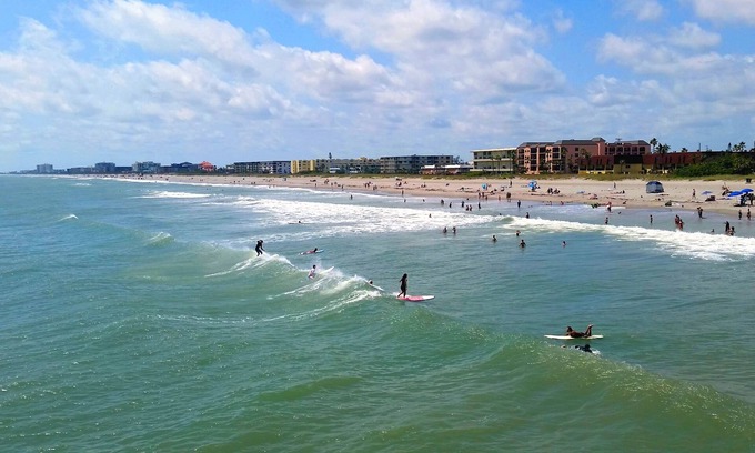 Port Canaveral Condo | Beautiful Ocean/Beach Front Resort On Cocoa Beach Corner unit with local owners!
