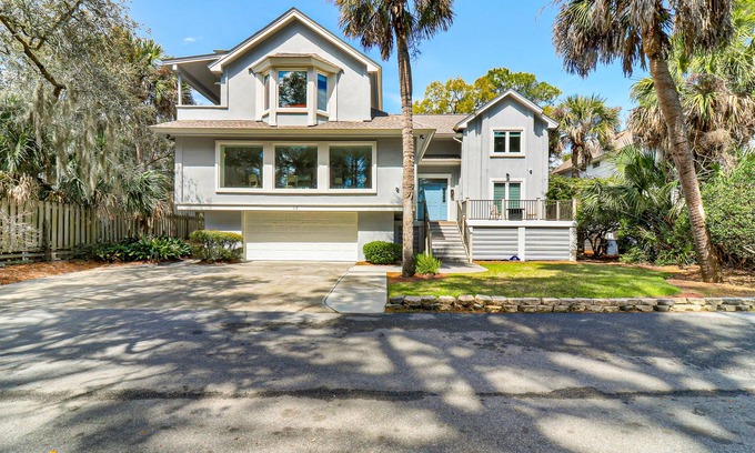 Sea Pines House | Beautiful ocean view house w/private pool, hot tub, W/D + beach access