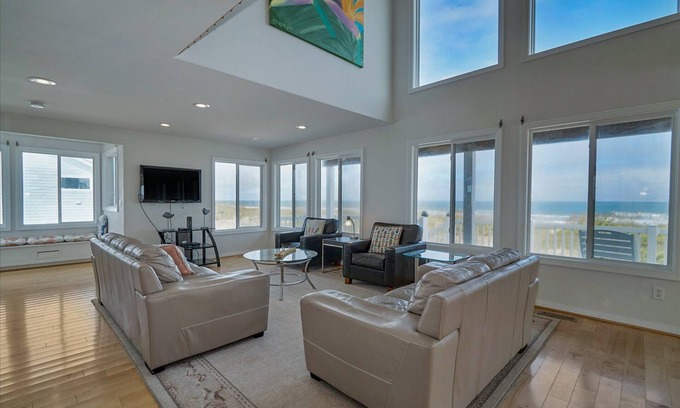 Sandbridge House | Beautiful Oceanfront Home with Elevator and Dolphin Jumping Views!