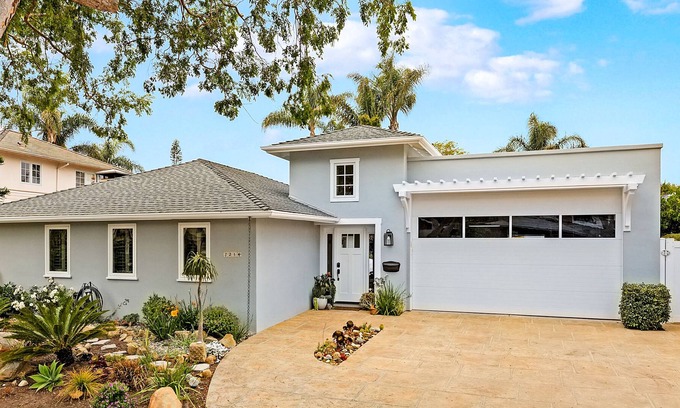 East Mesa House | Beautiful One Story Santa Barbara Mesa Home ! 4 min walk to the Beach !