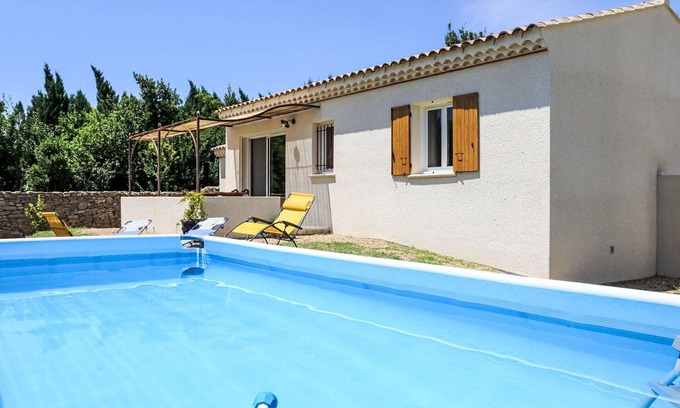 Laudun House | Beautiful private villa for 4 guests with A/C, WIFI, private pool, TV, terrace and parking