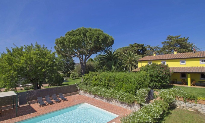 San Vincenzo House | Beautiful private villa for 10 people with private pool, A/C, WIFI, TV, patio and pets allowed