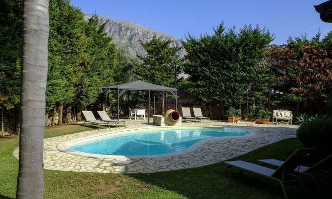 Cinisi Villa | Beautiful private villa for 7 guests with WIFI, A/C, private pool, TV, patio and parking
