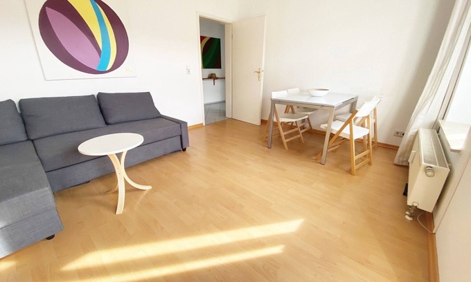 Altlindenau Apartment | Beautiful quiet 2-room apartment with a balcony and nice view