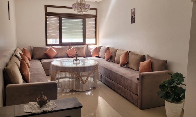 Rabat Apartment | Beautiful spacious 3-room apartment with double living room Near Agdal Station