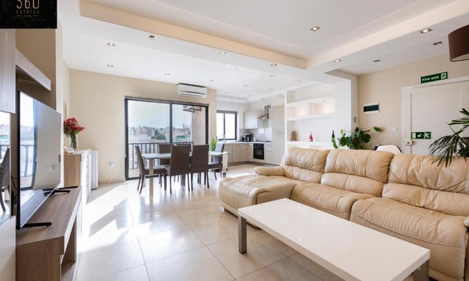 Tal-Ghoqod Apartment | Beautiful, spacious 3BR home with private Balcony with 360 Estates