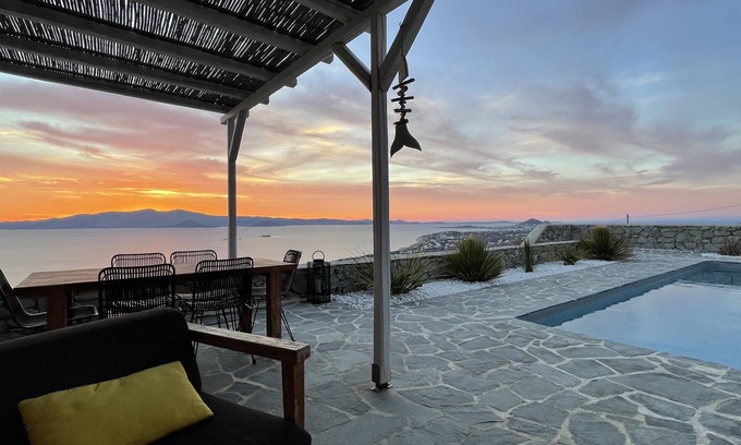 Naxos House | Beautiful sunsets and sea view