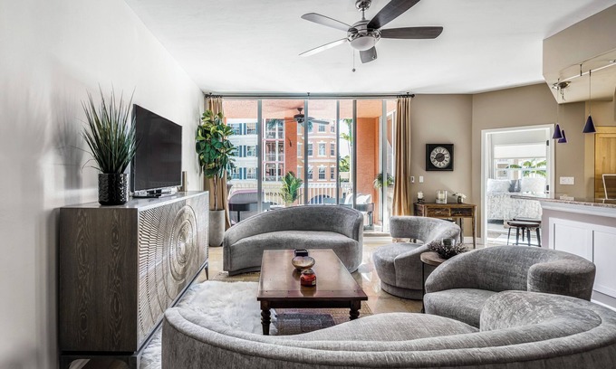 Redevelopment Area Condo | Beautiful Three-Balcony Unit - With Bayviews. Walk to 5th Ave DT and The Beach!