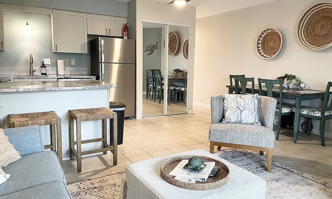 North Ocean City Condo | Beautiful, totally remodeled 1 bedroom, 2 full bathroom condo just steps to the beach!