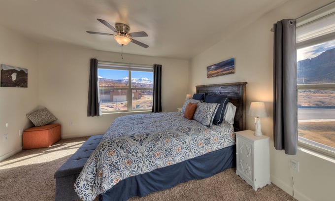 Moab South Valley House | Beautiful townhome with stunning views, two master suites, sleeps 6