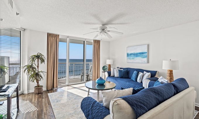 Crescent Beach Condo | Beautiful Upscale BeachFront 4BR/3BA, Bright End Unit - Recently Remodeled