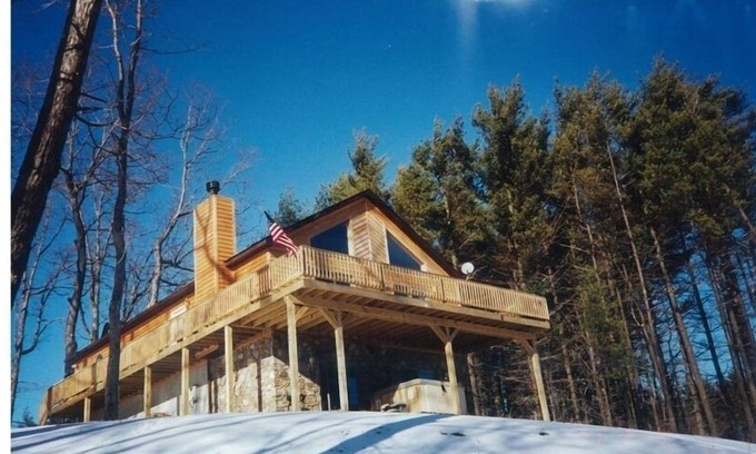 Swanton House | Beautiful view from our deck, like you're in a tree house - 10 Minutes to Wisp