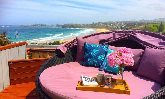 Bombo House | Beautiful views across Bombo Beach and Kiama Harbour.