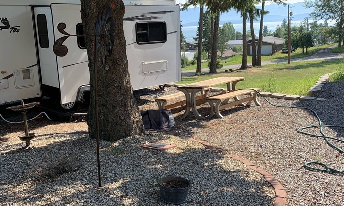 Lakeside House | Beautiful views of flathead lake in our 30 ft trailer with two slides. You are w
