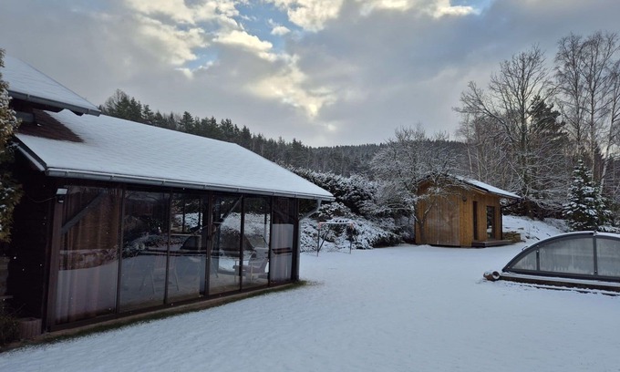 Nebahovy House | Beautiful villa for 8 people with WIFI, hot tub, TV, terrace, panoramic view and parking