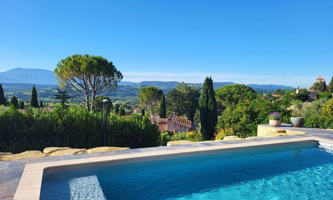Vinsobres House | Beautiful villa with SWIMMING POOL and PANORAMIC VIEW - Residential setting