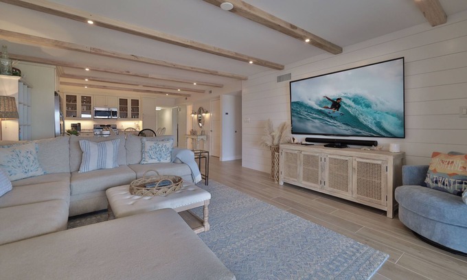 New Smyrna Beach Condo | Beautiful wood floors in this spectacular ground floor three bedroom, three bath.