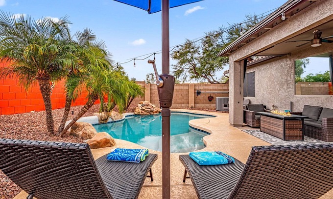 East Mesa House | Beautifully furnished Mesa home w/private backyard & heated pool. Come & relax!