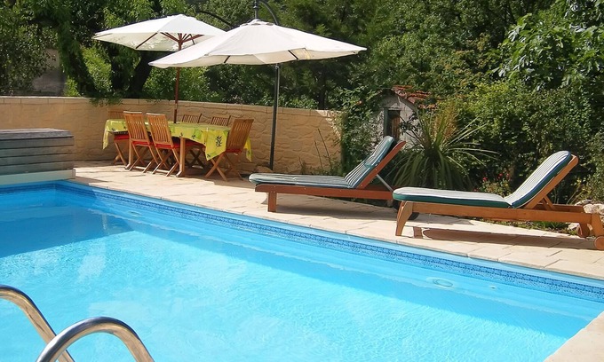 Causses-et-Veyran House | Beautifully restored large winemakers house with pool and air conditioning