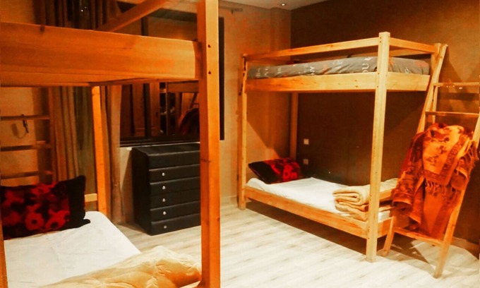 Gueliz Apartment | Bed in Shared rooms with free kitchen & lounge.