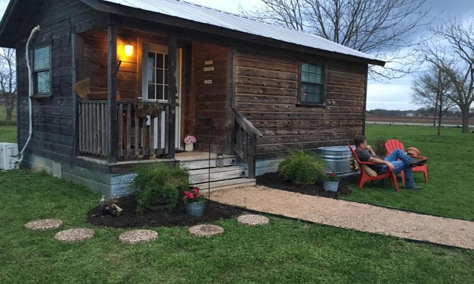 Cibolo Cabin | Behind Ol' Yellow