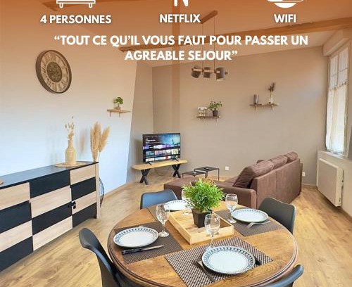 Henriville Apartment | Bel appartement 2-4 pers Centre-ville Netflix