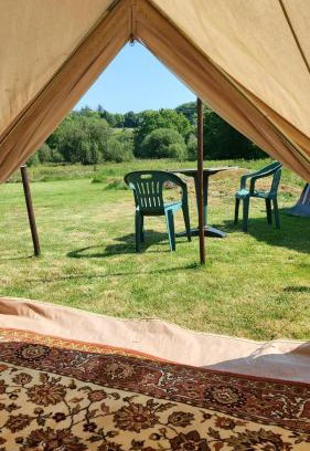 Saint-Michel-de-Montjoie Other | Bell tent one of three to rent fully equipped private equipped kitchen tents too