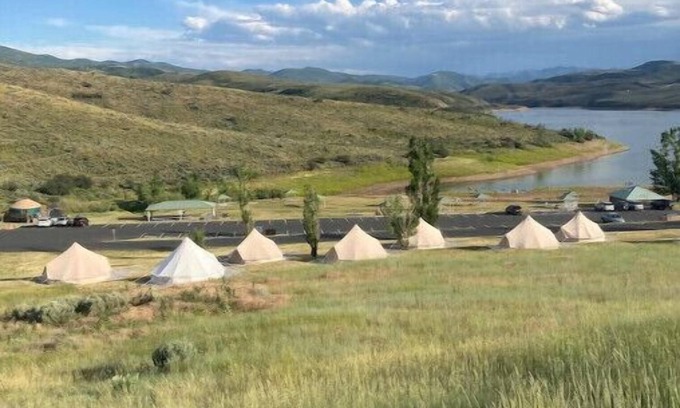 Morgan County RV Rental | Bell Tent #2 - The Fields at East Canyonn