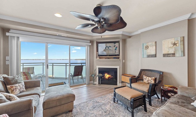 Midtown Ocean City Apartment | Bella Vista 505| Bayfront| Balcony